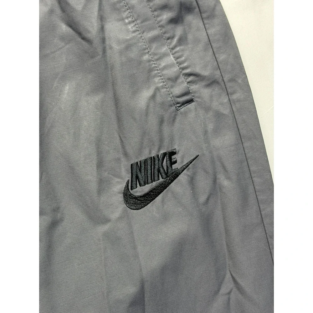 Nike Jogger Pants Mens Large Gray Swoosh Logo Gym Training Athleisure Drawstring